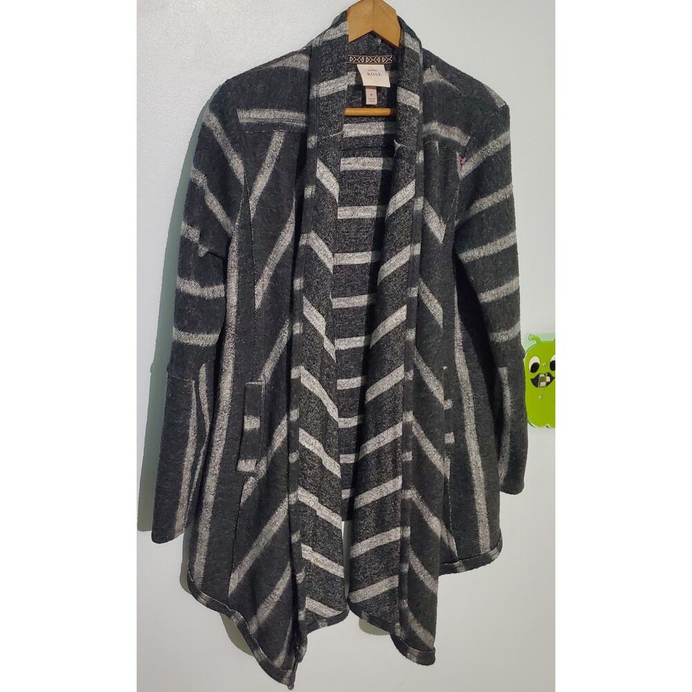 Knox Rose Womens Boho Cardigan Size Medium Hippie Peasant Artsy Stevie Nicks